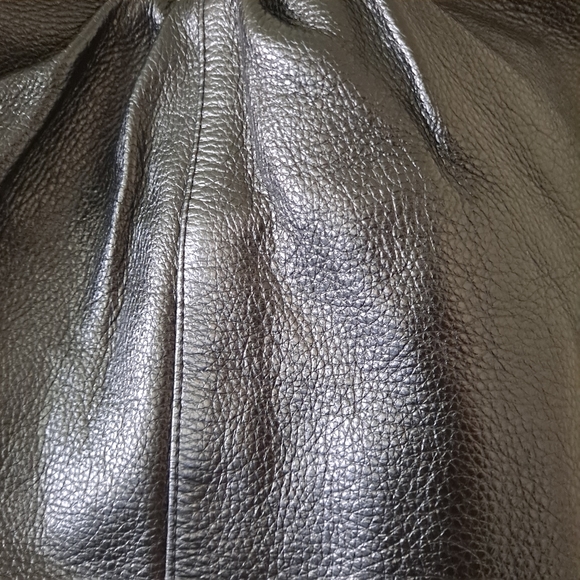 Elliott Lucca Black Leather Double Strap Medium Purse / Bag with Zip & Snap Lock - Picture 2 of 13